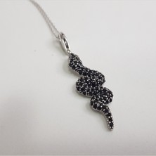 Tonstyle TS001525 Yılan Siyah 46 cm 925 Ayar Gümüş