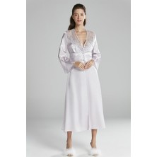 Pierre Cardin 6425 Altılı Saten Gecelik - Sabahlık Takımı