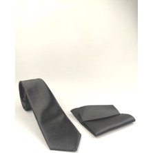 Ars Magic Box 1. Kalite Saten Parlak Slim Kravat Mendil Seti
