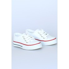 Pembe Potin Convers Keten Çocuk Ayakkabı 10-3232-22ÇCONVERS