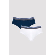 Penti Elastic Band White Navy 2li Slip