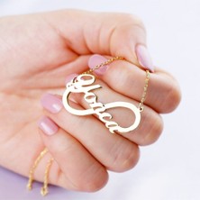 Gökdeniz 925  925 Ayar Gümüş Isimli Sonsuzluk Kolye