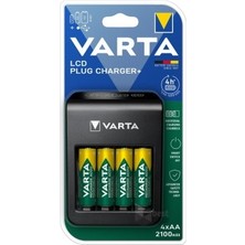 Varta 57687  Lcd Plug Charger 4Xaa 2100 Mah AYDOS