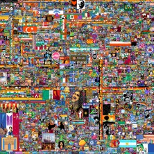 Piksel Savaşları Reddit R/place Kanvas Tablo 2022