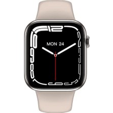 Şehr-i Pazar Watch 7TG Pro Gümüş Akıllı Saat Iphone ve Android Tüm Telefonlara Uyumlu