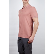 Alpinist Roc Erkek Polo T-Shirt Gül Kurusu