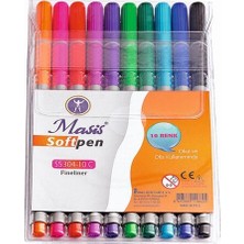 Masis Softpen Fineliner 10 Lu Paket
