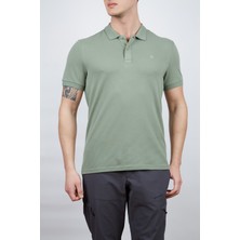 Alpinist Roc Erkek Polo T-Shirt Elma Yeşili