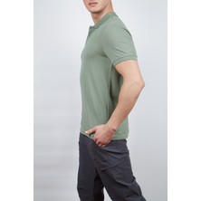 Alpinist Roc Erkek Polo T-Shirt Elma Yeşili