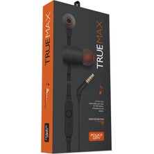 Powerway  3.5 mm Jack Girişli Yüksek Ses Çözünürlüklü Slikonlu ve Mikrofonlu Kulaklık - Siyah