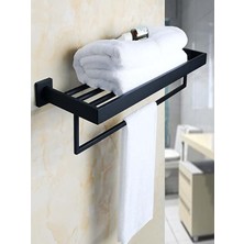 Turuncu Havluluk Metal Banyo Rafı