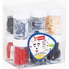 Mikro Anaokulu Plastik Yüz Parçaları (Oynar Göz - Ağız - Kulak - Burun) 12'li Set