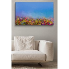 Dünyatablo Kır Çiçekleri Yağlıboya Görünüm Dekoratif Kanvas Duvar Tablosu