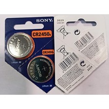 Sony 2 Adet Sony CR2450 2450 Lityum 3 V Düğme Pil Pil