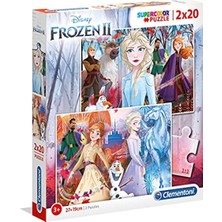 Clementoni 24759 Yapboz Disney Frozen 2, 2X20 Parça