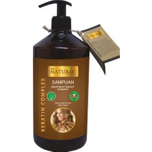 Naturix Tüm Saç Tiplerine Keratin Bakım Şampuan 600 ml + Happiness 475 ml Sıvı Sabun Nemlendirici Içerikli