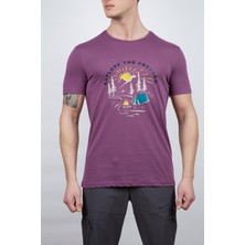 Alpinist Vide Erkek T-Shirt Mürdüm