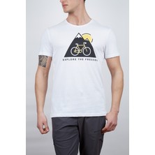 Alpinist Tarius Erkek T-Shirt Beyaz