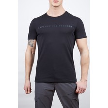 Alpinist Vassi Erkek T-Shirt Siyah