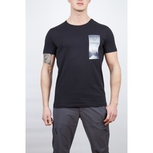 Alpinist Lex Erkek T-Shirt Siyah