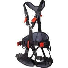 Seamaster 3D Stainless Steel Full Body Harness Endüstriyel Black-Red