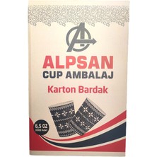 Alpsan Cup Ambalaj Karton Bardak 3000'LI (50'li x 60) 6,5 Oz