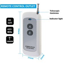 Prettyia 1000M Dc 12 V 433 Mhz 10A 1 Ch Rf Kablosuz Uzaktan Kumanda Anahtarı Verici (Yurt Dışından)