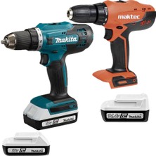 Makita DF488D002 + Maktec MT070E Darbesiz Matkap Set