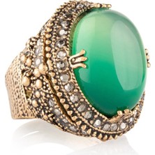 Zeynep Büyükbay Akik Doğal Taş Yüzük (Ayarlanabilir) - Ml5