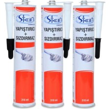 Stein Pu 50 Adhesive - Poliüretan Mastik 3 Adet 310 ml Siyah