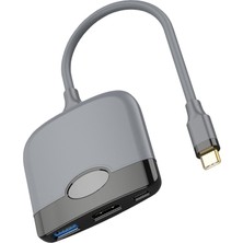 Echoes C Tipi HDMI Adaptörü Dönüştürücü Destek Destek HDMI Dönüştürücü Şarj Mavi (Yurt Dışından)