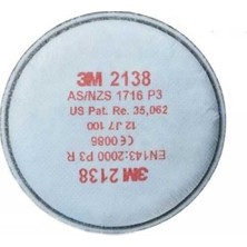 3m 2138 P3 Organik / Ozon Gaz ve Buhar Filtresi (1 Çift)