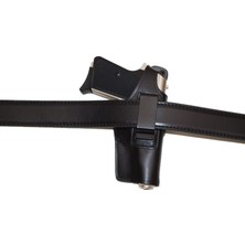 Kuyucular Deri 7.65 Kırıkkale, 7,65 Belçika, 7,65 Düğmeli Beretta, 7,65 Astra, 7,65 Çek Vizör Deri Tabanca Kılıfı K-209-S