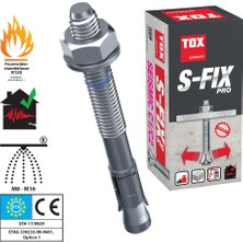 Tox - S Fix Pro M10 x 90 Klipsli Çelik Dübel