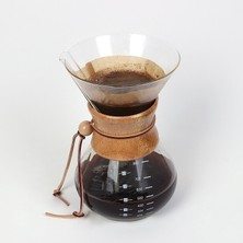 İly Chemex 800 ml 6 Cup Ahşap Tutacaklı