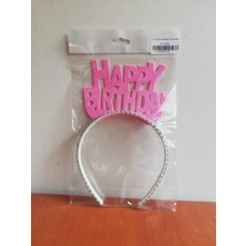 Cadde Süs Happy Birthday Yazılı Simli Parti Taç