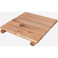 Evinizin Atölyesi Ahşap Bahçe Yer Döşemesi Kahverengi