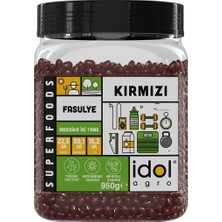 Idolagro Kırmızı Fasulye Superfoods Yüksek Protein + Antioksidan + Mineral, Iri Parlak Tane 950 gr