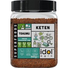 Idolagro Keten Tohumu Superfoods Glutensiz Yüksek Lif + Tam Protein + Omega3 800 gr