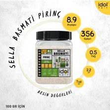 Idolagro Sella Basmati Pirinç Superfoods Parboiled, Yapışmaz Aromatik Extra Uzun Tane 1000 gr