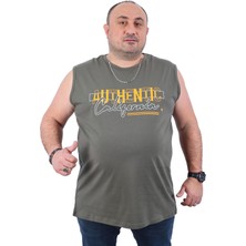 Moc Grande Erkek Büyük Beden Atlet Bis Yaka California Haki 22133-3-STD