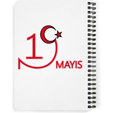 Astak 19 Mayıs Baskılı Ahşap Kapaklı Defter 15X20 cm DFT1540