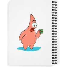 Astak Sünger Bob Baskılı Ahşap Kapaklı Defter 15X20 cm DFT6770