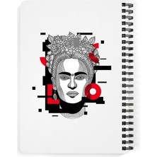Astak Frida Kahlo Baskılı Ahşap Kapaklı Defter 15X20 cm DFT951