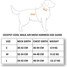 Cece Pet  Cool Walk Air Mesh Lacivert Köpek Göğüs Tasması Small