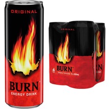 Burn Enerji Içeceği 250 ml 4'lü