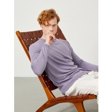 Xint Bisiklet Yaka %100 Pamuk Regular Fit Basic Kazak