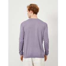 Xint Bisiklet Yaka %100 Pamuk Regular Fit Basic Kazak