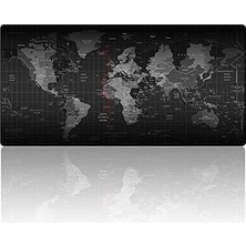 EKS Ticaret Dünya Haritası Desenli 90x40 xxl Mousepad (Büyük Boy World Map Gaming Mouse Pad)