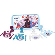 Smoby 310502 Frozen 2 Tepsili Çay Seti, Disney Frozen, Servis Tepsisi, 3 Yaş ve Üzeri Çocukl